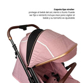 Coche Maleta Zooper 2.0 Rosa Maxibaby Capota